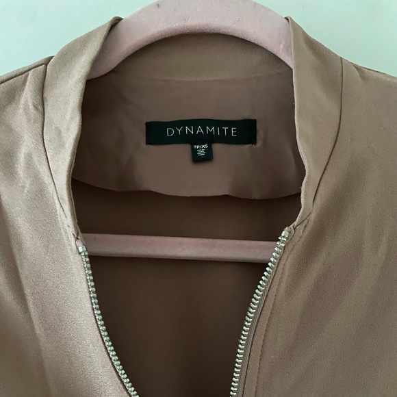 Blush coloured bomber jacket - Picture 4 of 4